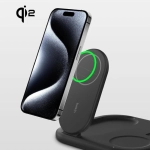 Ładowarka indukcyjna Belkin Boost Foldable 3w1 Qi2 15 W Czarna - Black