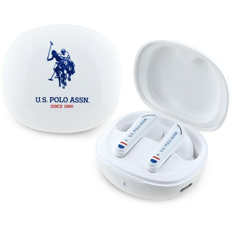 Słuchawki U.S. Polo Assn. DH Logo Białe - White