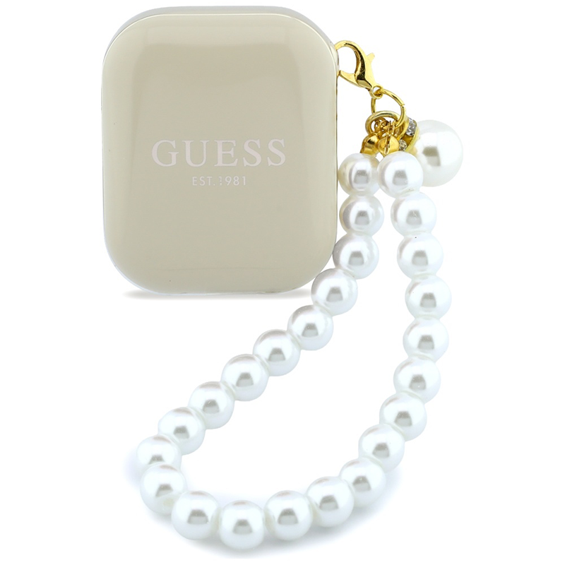 Słuchawki Guess Pearl Strap Beżowe - Beige