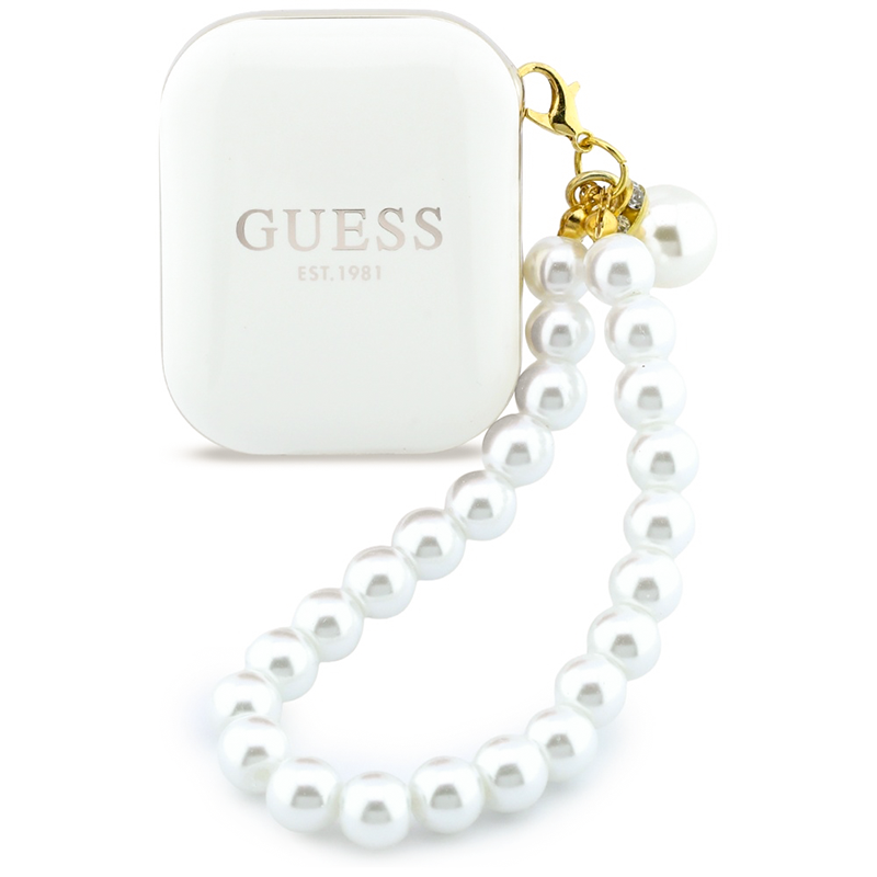 Słuchawki Guess Pearl Strap Białe - White