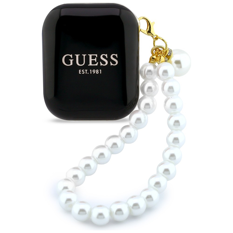 Słuchawki Guess Pearl Strap Czarne - Black