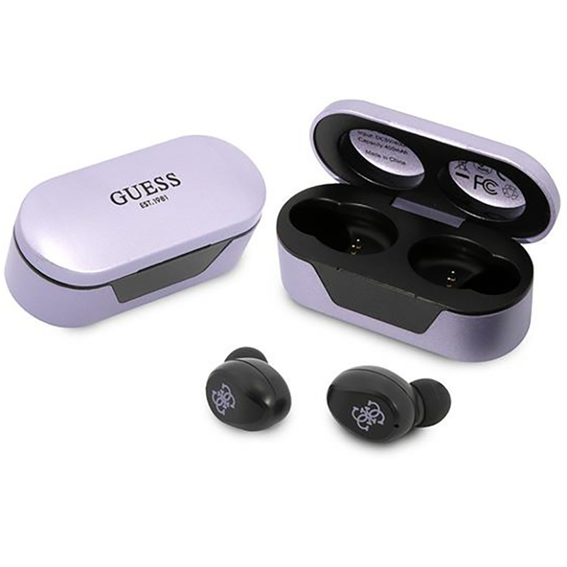 Słuchawki Guess GUTWST31EMTWS Fioletowe - Purple
