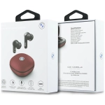 Słuchawki Guess BMW Leather Metal Logo ENC Czerwone - Red