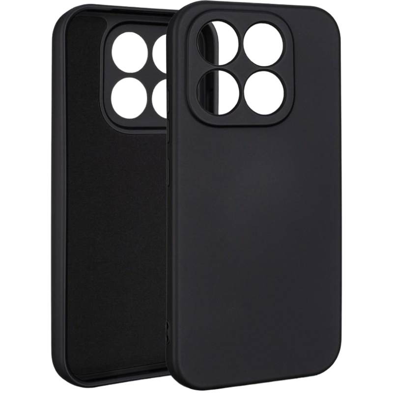 Etui Beline Silicone do Xiaomi 17 Czarne - Black