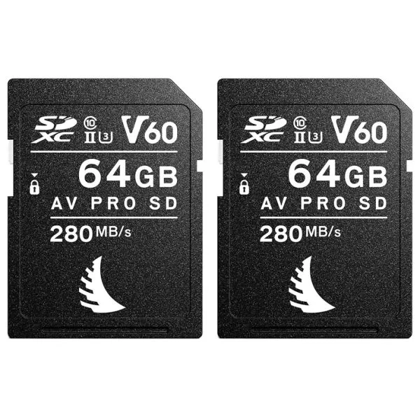Karta pamięci Angelbird AV Pro SDXC 64GB V60 UHS-II (280 MB/s) Match Pack dla dla Fujifilm X-T3, X-T4