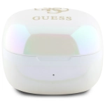 Słuchawki Guess Iridescent 4G Printed Logo Białe - White