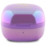 Słuchawki Guess Iridescent 4G Printed Logo Fioletowe - Purple