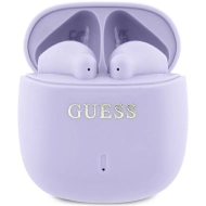 Słuchawki Guess Printed Classic Logo Fioletowe - Purple
