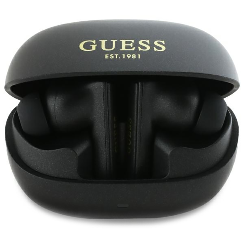 Słuchawki Guess Capsule Printed Logo Czarne - Black