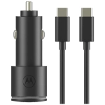 Ładowarka samochodowa Motorola TurboPower 45 W Dual 1 x USB-A + 1 x USB-C Czarna - Black
