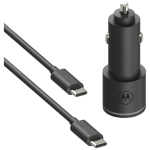 Ładowarka samochodowa Motorola TurboPower 45 W Dual 1 x USB-A + 1 x USB-C Czarna - Black