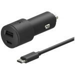 Ładowarka samochodowa Motorola TurboPower 45 W Dual 1 x USB-A + 1 x USB-C Czarna - Black