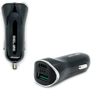 Ładowarka samochodowa Beline CC18 1 x USB-A + 1 x USB-C 30 W Czarna - Black