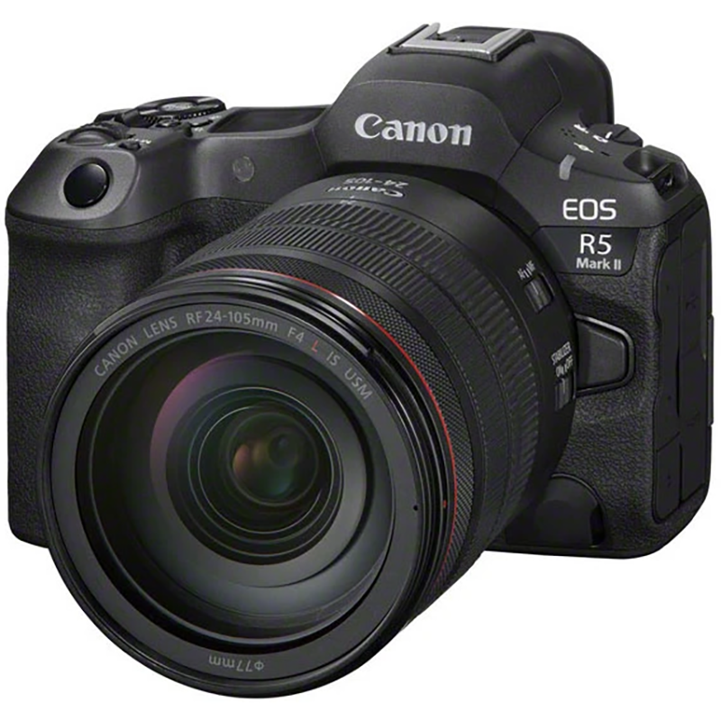 Aparat bezlusterkowy Canon EOS R5 Mark II + obiektyw RF 24-105 mm F/4 L IS USM Czarny - Black