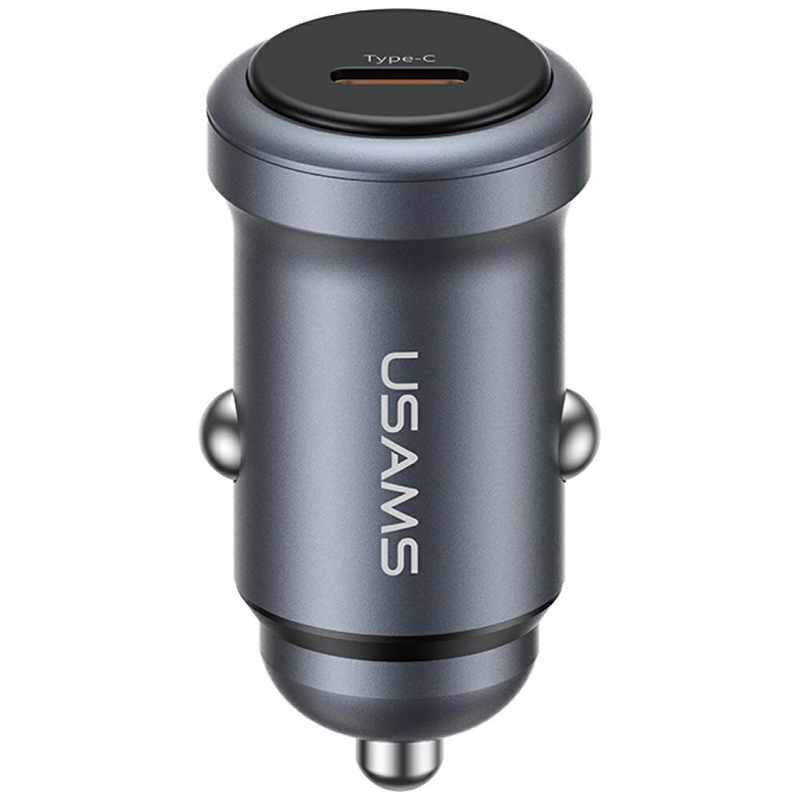 Ładowarka samochodowa USAMS CC321 1 x USB-C 30 W Szara - Tarnish