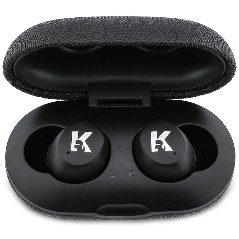 Słuchawki Karl Lagerfeld Saffiano Logo TWS ENC Czarne - Black