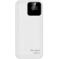 Powerbank Teltech TT-PB20 20000 mAh 22.5 W Biały - White