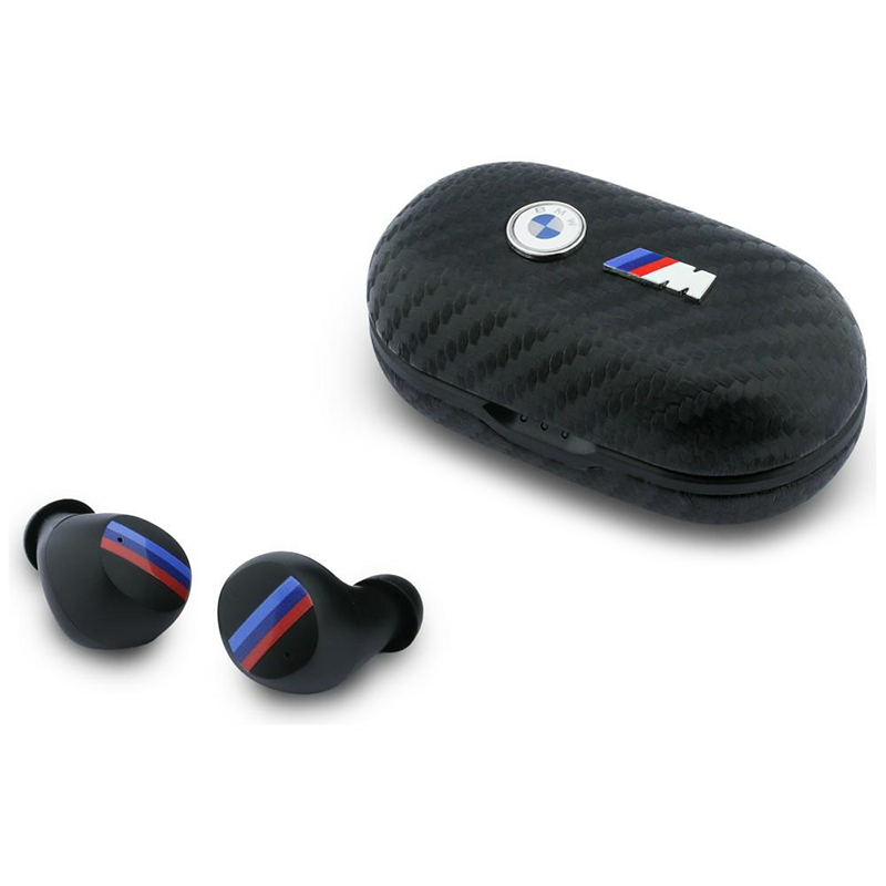 Słuchawki BMW Carbon Metal Logo ENC Czarne - Black