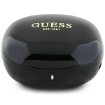 Słuchawki Guess Flat Classic Logo Electroplated Czarne - Black