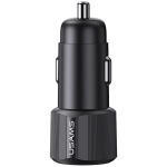 Ładowarka samochodowa USAMS CC283 1 x USB-A + 1 x USB-C 60 W Czarna - Black