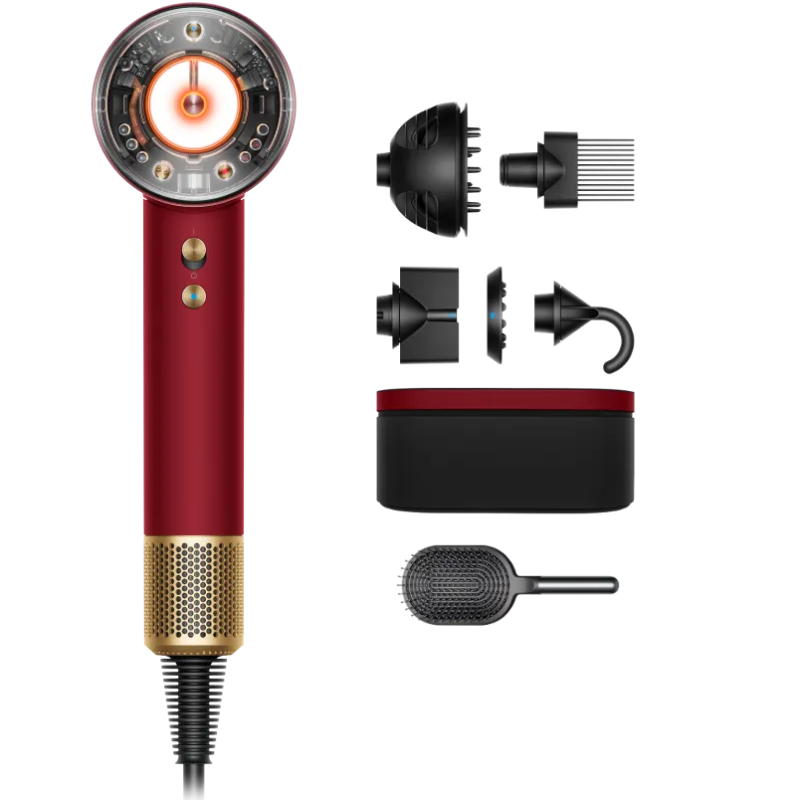 Suszarko - lokówka Dyson HD16 Supersonic Nural Hair Dryer - Red Velvet/Gold