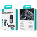 Ładowarka samochodowa USAMS C40 3 x USB-A + 2 x USB-C 165 W Czarna - Black