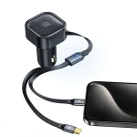 Ładowarka samochodowa USAMS C41 2 x USB-C 30 W Czarna - Black