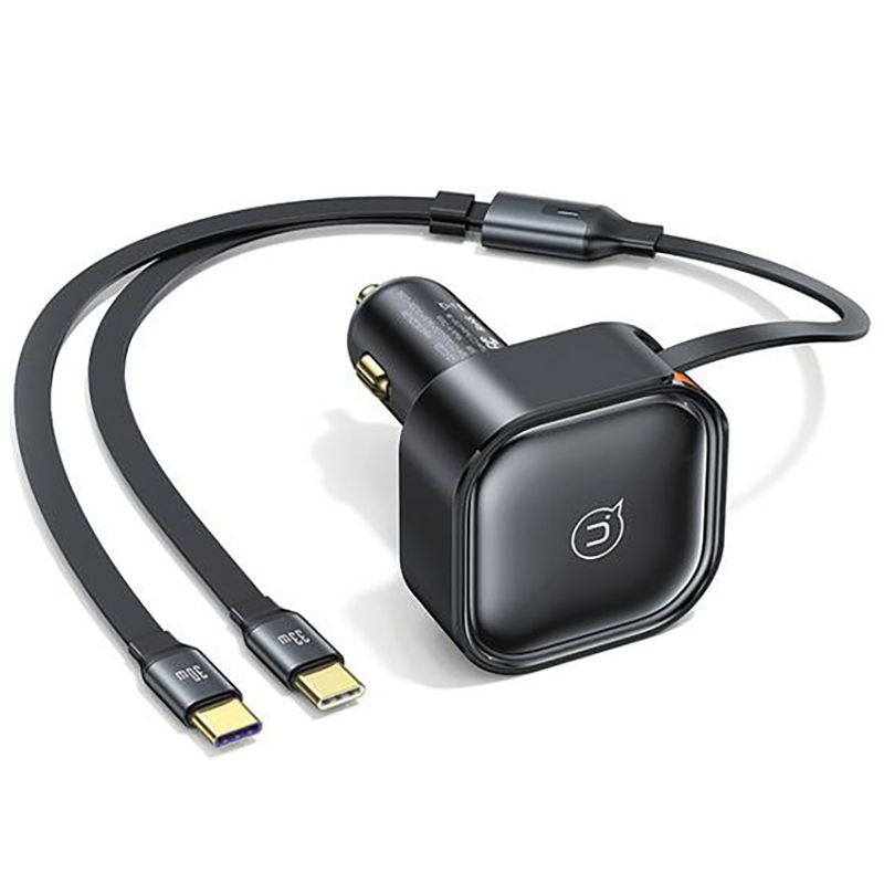Ładowarka samochodowa USAMS C41 2 x USB-C 30 W Czarna - Black