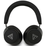Słuchawki nauszne Guess Saffiano Triangle Logo Czarne - Black