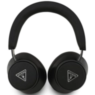 Słuchawki nauszne Guess Saffiano Triangle Logo Czarne - Black