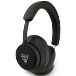 Słuchawki nauszne Guess Saffiano Triangle Logo Czarne - Black
