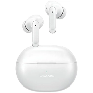 Słuchawki USAMS X-Don Series Dual Mic Białe - White
