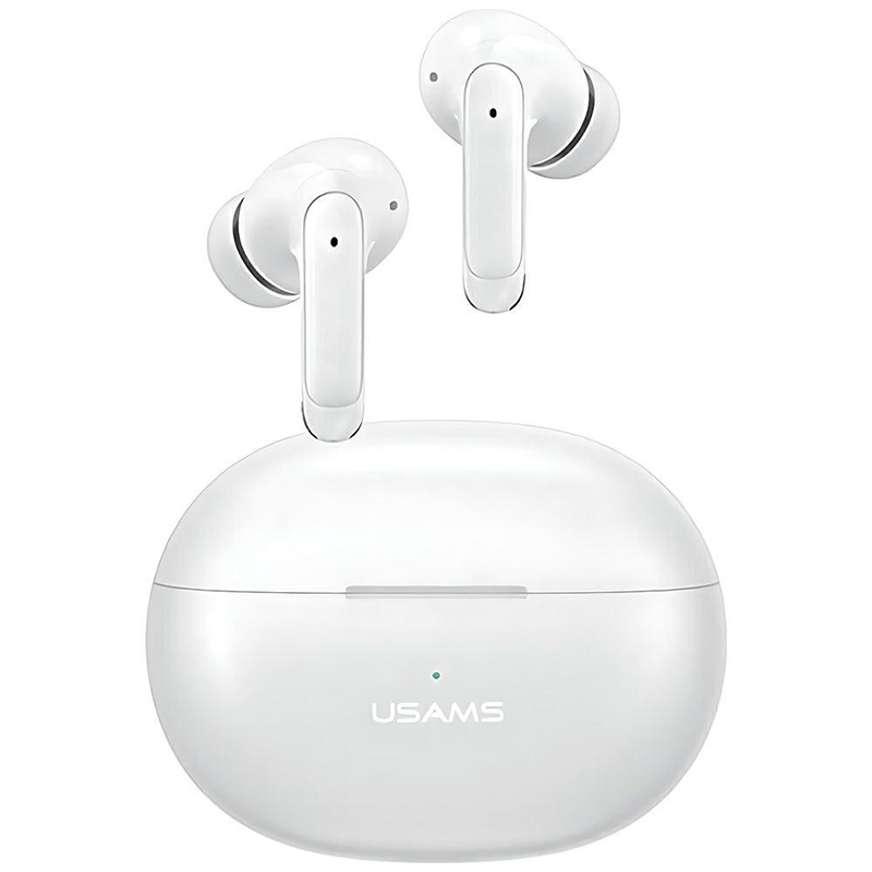 Słuchawki USAMS X-Don Series Dual Mic Białe - White