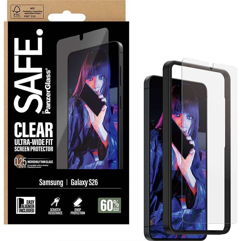 Szkło PanzerGlass Safe Screen Protector do Samsung Galaxy S26