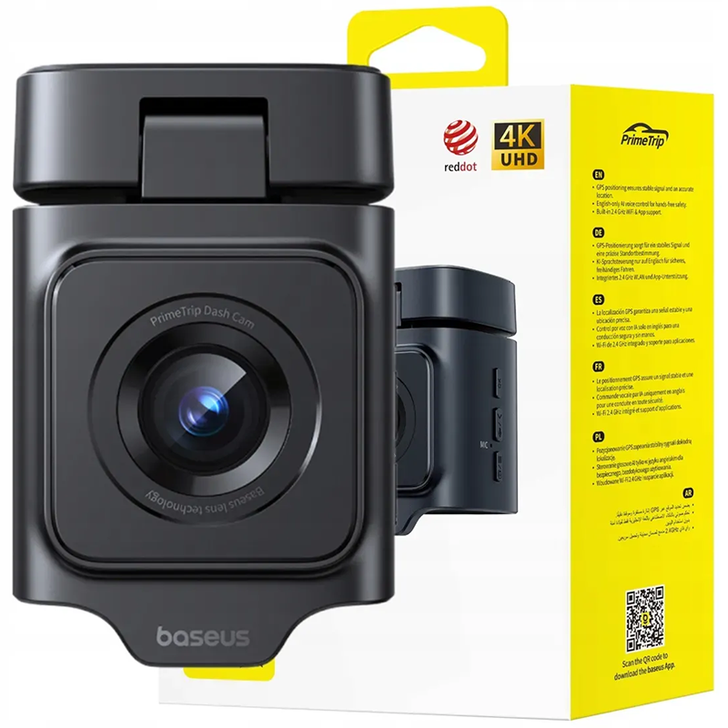 Wideorejestrator Baseus PrimeTrip VD1 Pro 4K Czarny - Black