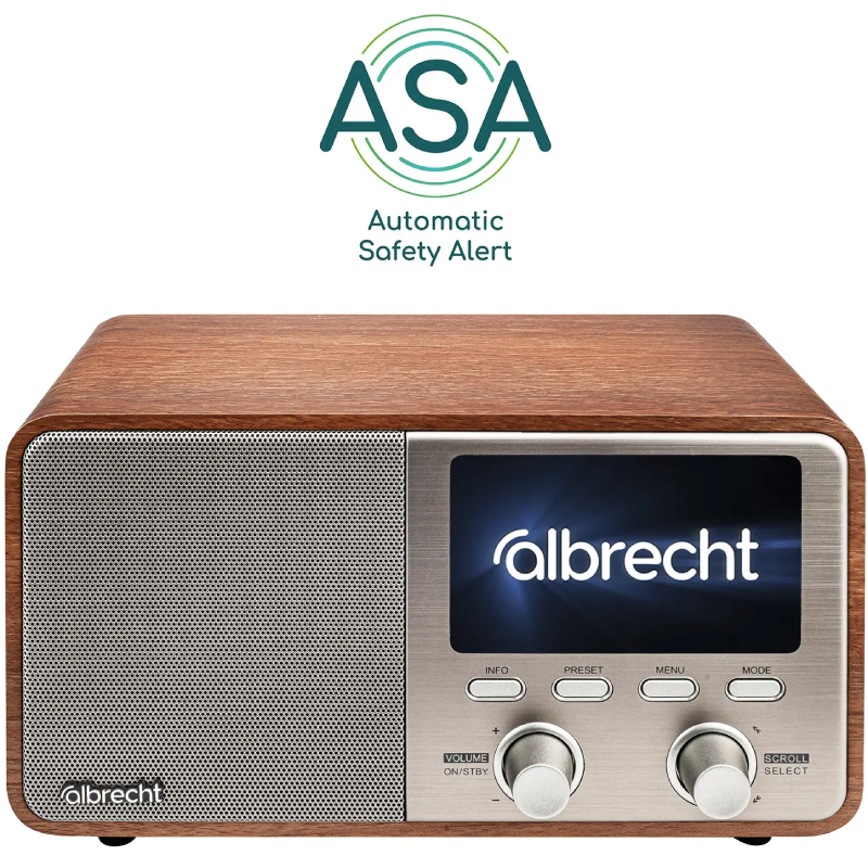 Radio Albrecht DR 760 Brązowe - Brown