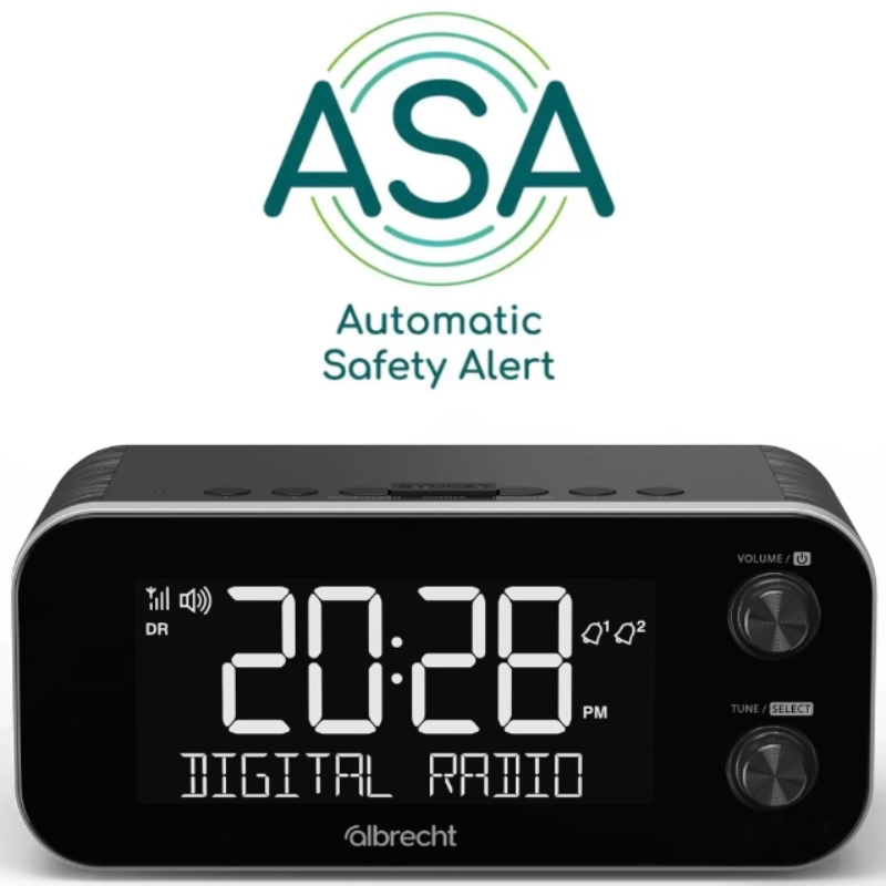 Radio Albrecht DR 455 Czarne - Black