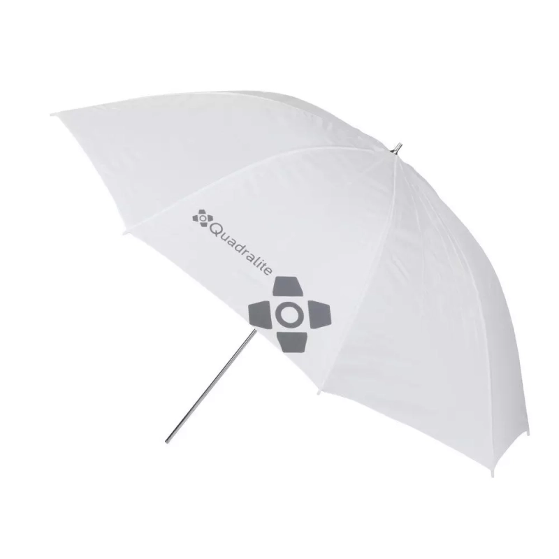 Parasolka Quadralite biała transparentna 150 cm