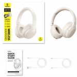 Słuchawki Baseus Bass BH1 Lite Kremowe - Starlight Off-White