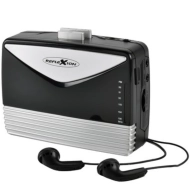 Magnetofon z Radiem Reflexion WMR01 Czarno-srebrny - Black and silver