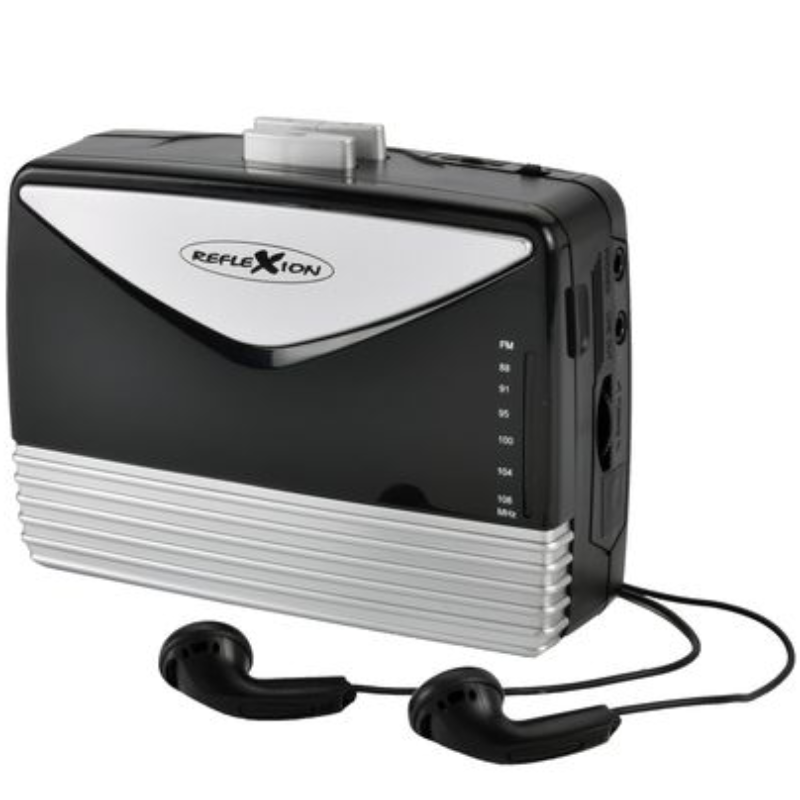Magnetofon z Radiem Reflexion WMR01 Czarno-srebrny - Black and silver