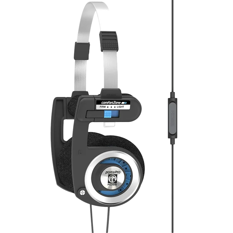 Słuchawki Koss Porta Pro Classic z mikrofonem Czarne - Black