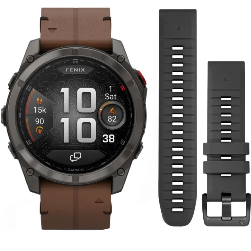 Smartwatch Garmin Fenix 8 Pro 51mm Brązowy - Chestnut
