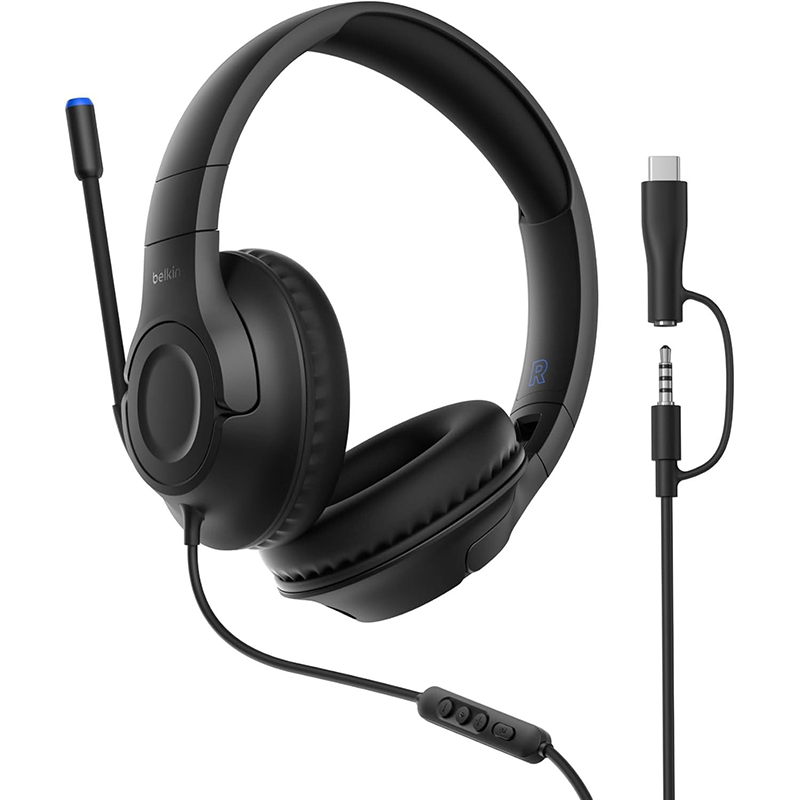 Słuchawki Belkin Gaming On-Ear Headphones dla dzieci do Nintendo Switch 2 Czarne - Black