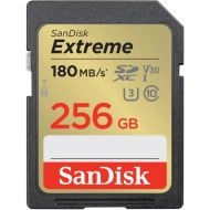 Karta pamięci SanDisk Extreme SDXC 256 GB 180/130 MB/s C10 V30 UHS-I U3