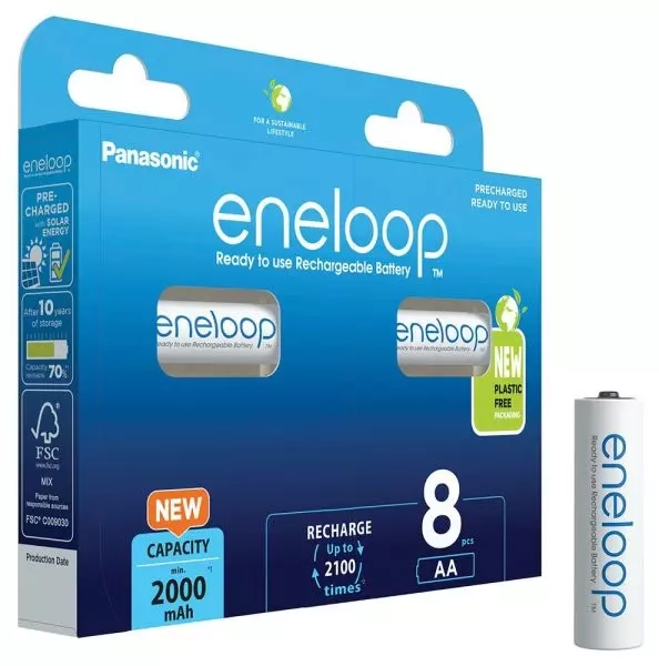 Panasonic Eneloop Eneloop AA/R6 2000mAh 8 sztuk