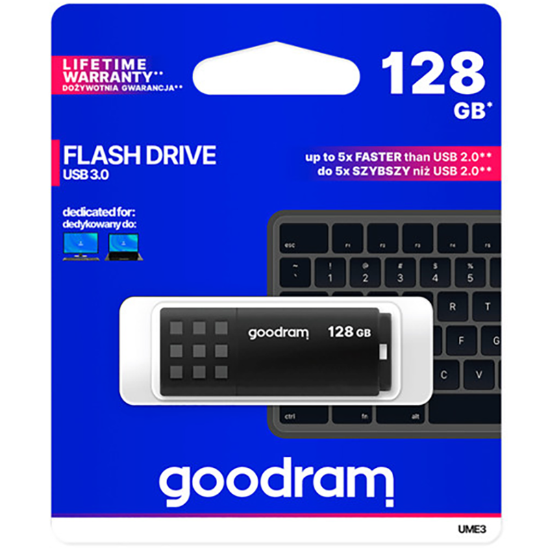 Pendrive Goodram USB 3.0 128GB Czarny - Black