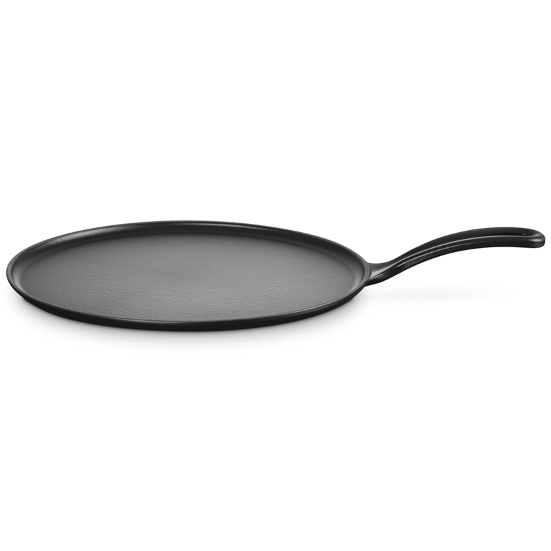 Patelnia żeliwna do naleśników Le Creuset 27 cm Czarny mat - Satin black