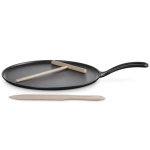 Patelnia żeliwna do naleśników Le Creuset 27 cm Czarny mat - Satin black