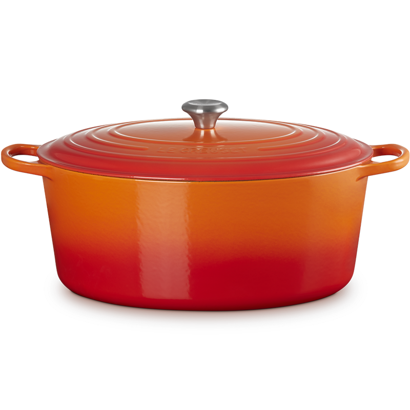 Brytfanna żeliwna owalna Le Creuset 40 cm Płomienna - Oven red